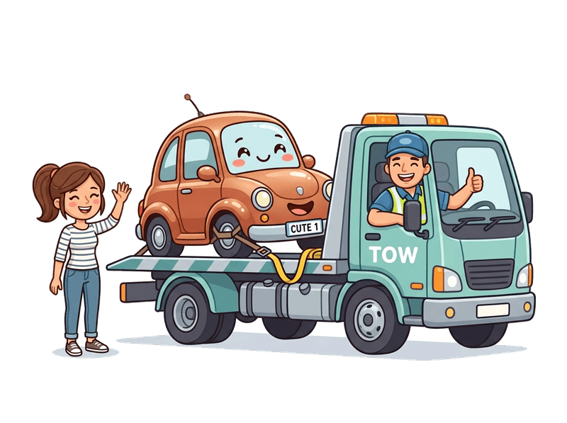 Step 3: We Collect — Our flatbed comes to you anywhere in Mitcham. Typically within 24–48 hours. Driveway, garage, or street — we'll find you.